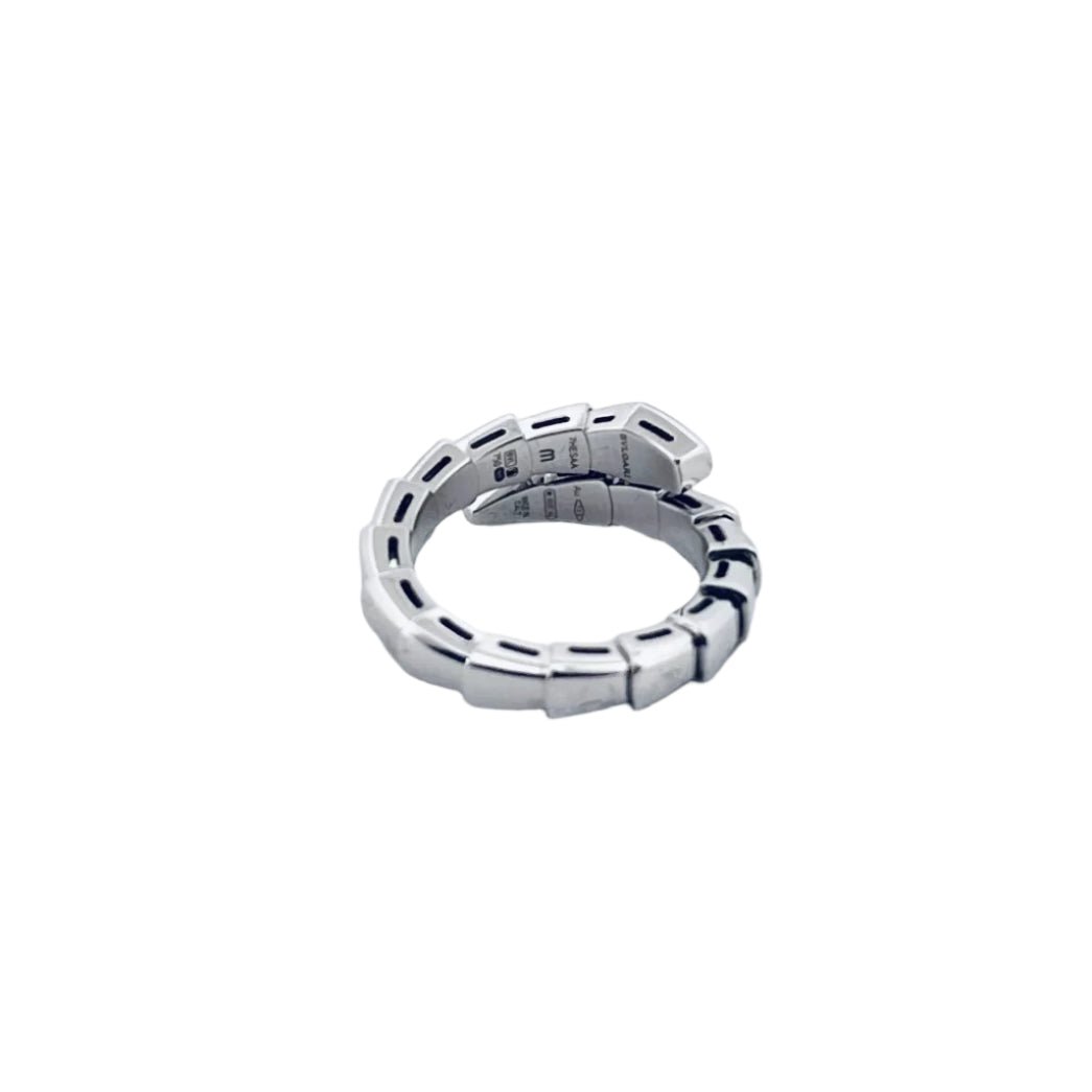 Bague BULGARI, Serpent en or blanc - Castafiore