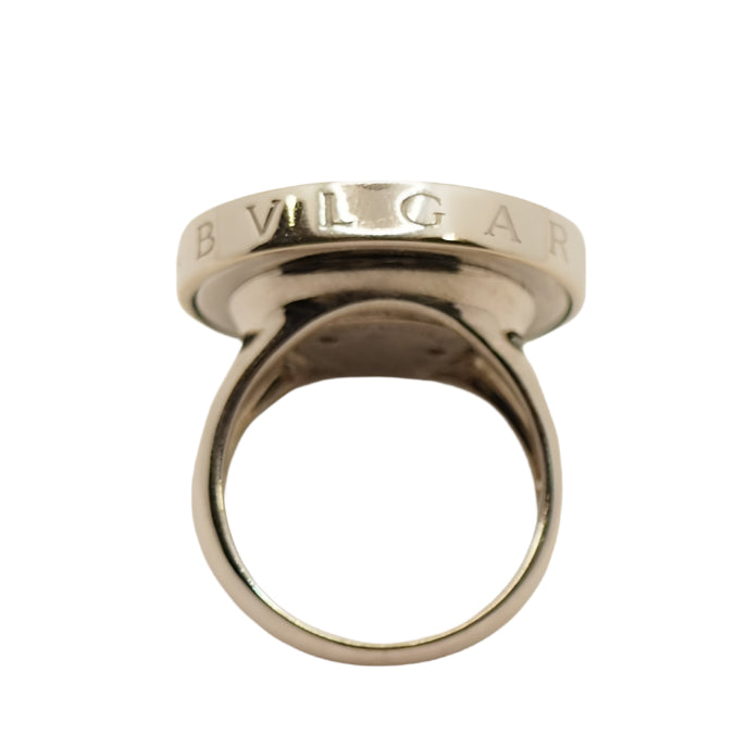 Bague Bulgari Yin Yang en or blanc et onyx - Castafiore