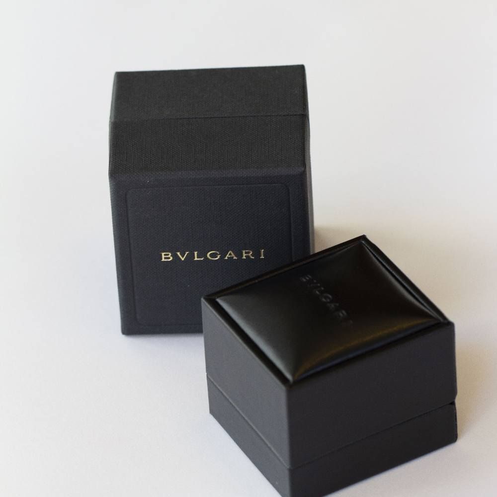 Bague BVLGARI BVLG en or rose et diamants - Castafiore