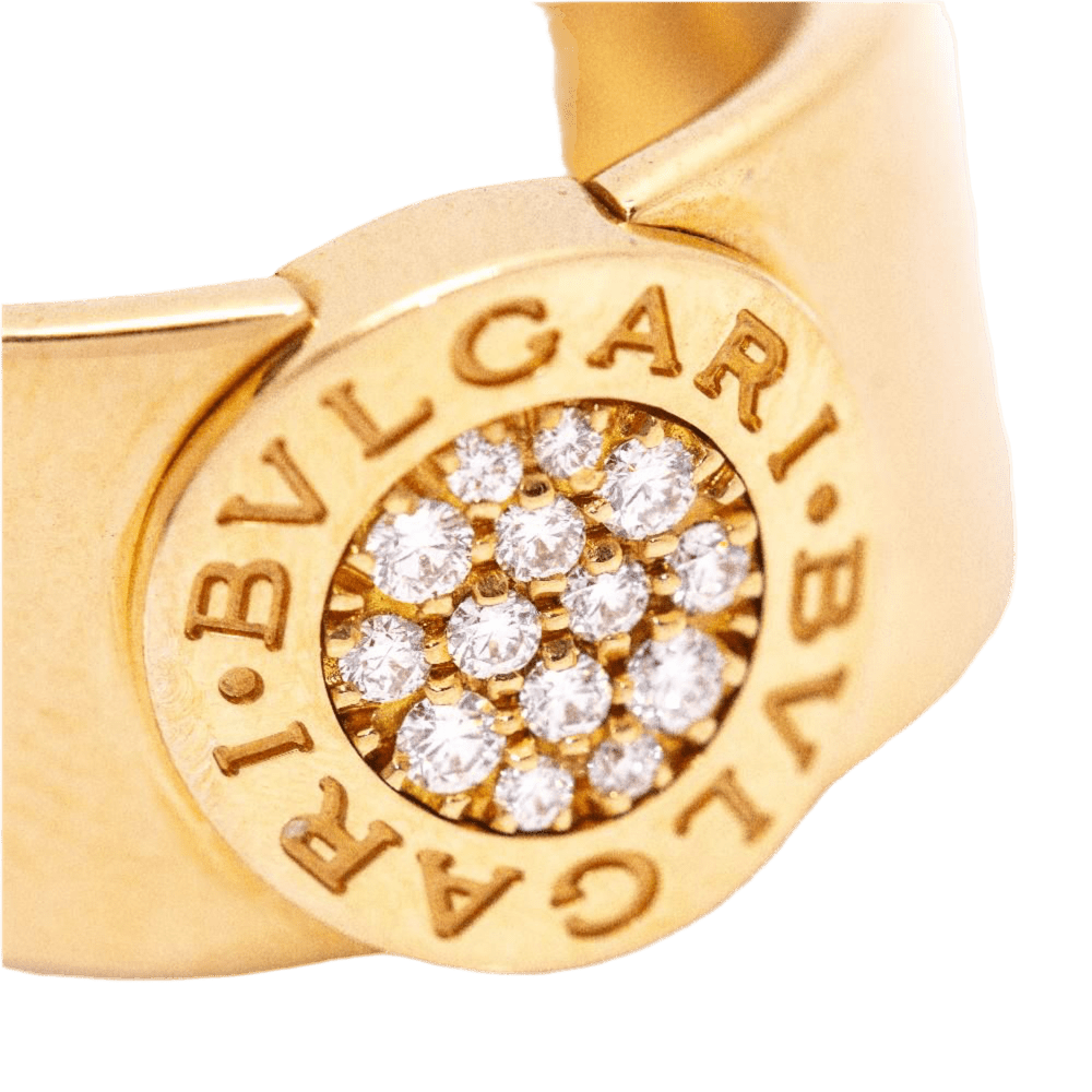 Bague BVLGARI "BVLGARI" en or rose et diamants - Castafiore