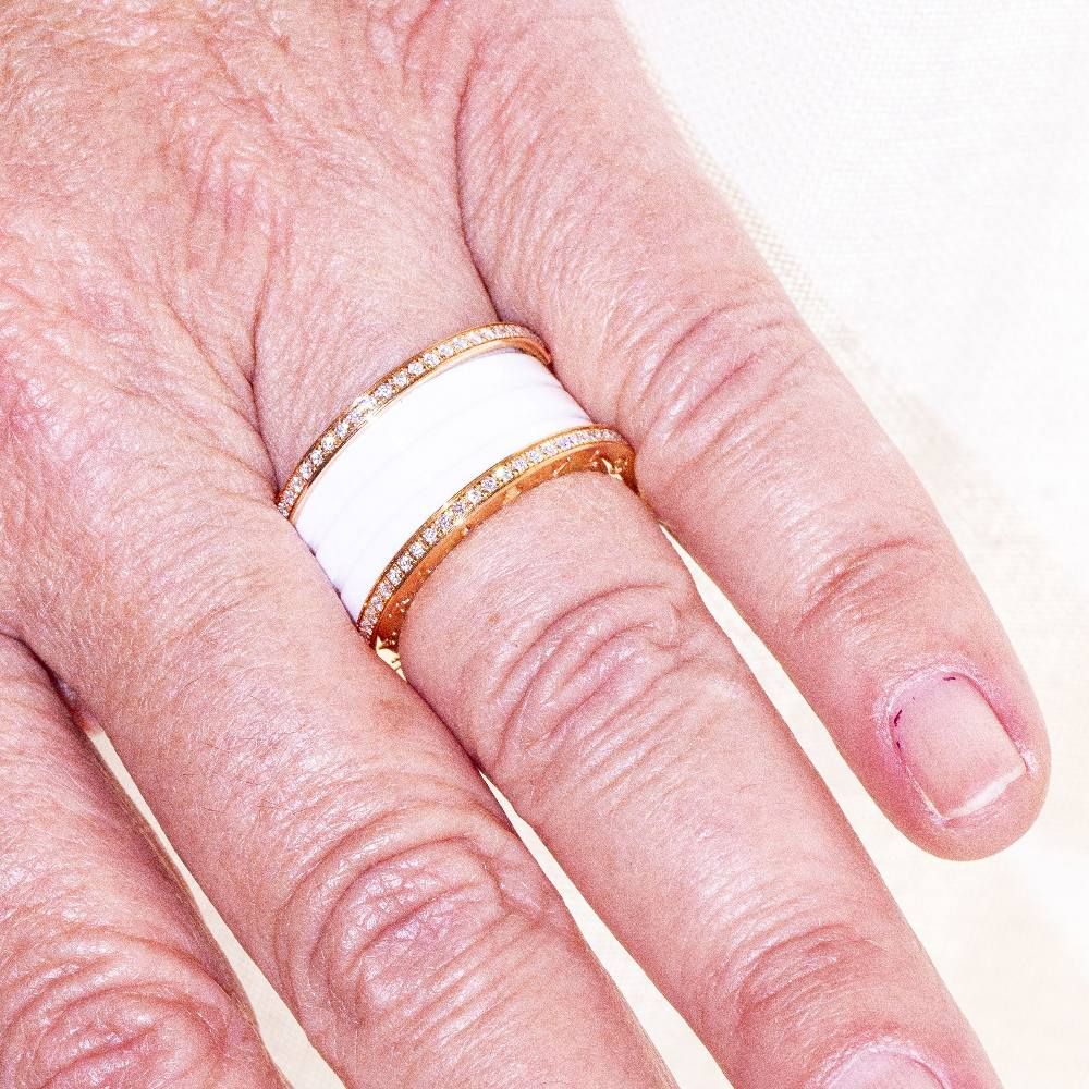 Bague BVLGARI B.ZERO 1 avec diamants - Castafiore