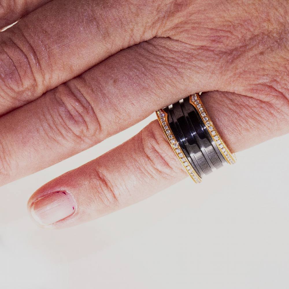 Bague BVLGARI B.ZERO 1 avec diamants - Castafiore