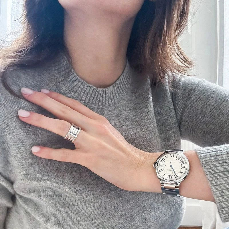 Bague BVLGARI B.zero1 grand modèle en or blanc - Castafiore