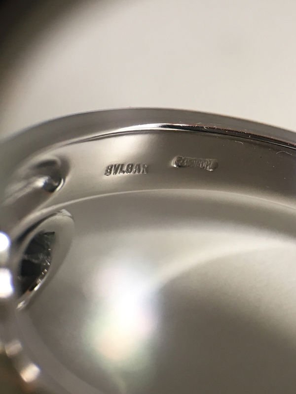 Bague BVLGARI modèle Astrea en or blanc 18K et diamants - Castafiore