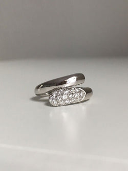 Bague BVLGARI modèle Astrea en or blanc 18K et diamants - Castafiore