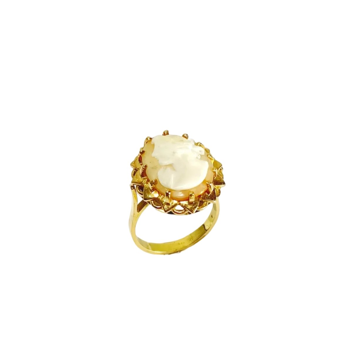 Bague Camée en or rose - Castafiore