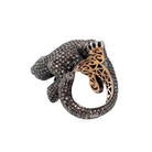 Bague caméléon or et argent diamants - Castafiore