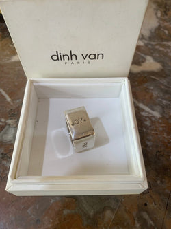 Bague Carrée Attribuée à Dinh Van Argent 925 Millièmes - Castafiore