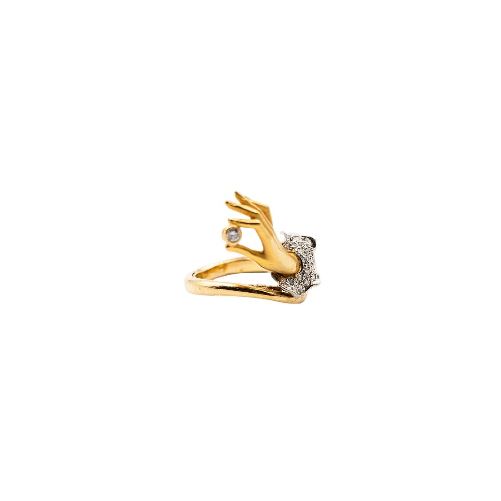 Bague CARRERA Y CARRERA "Bonadea" en or jaune et diamants - Castafiore