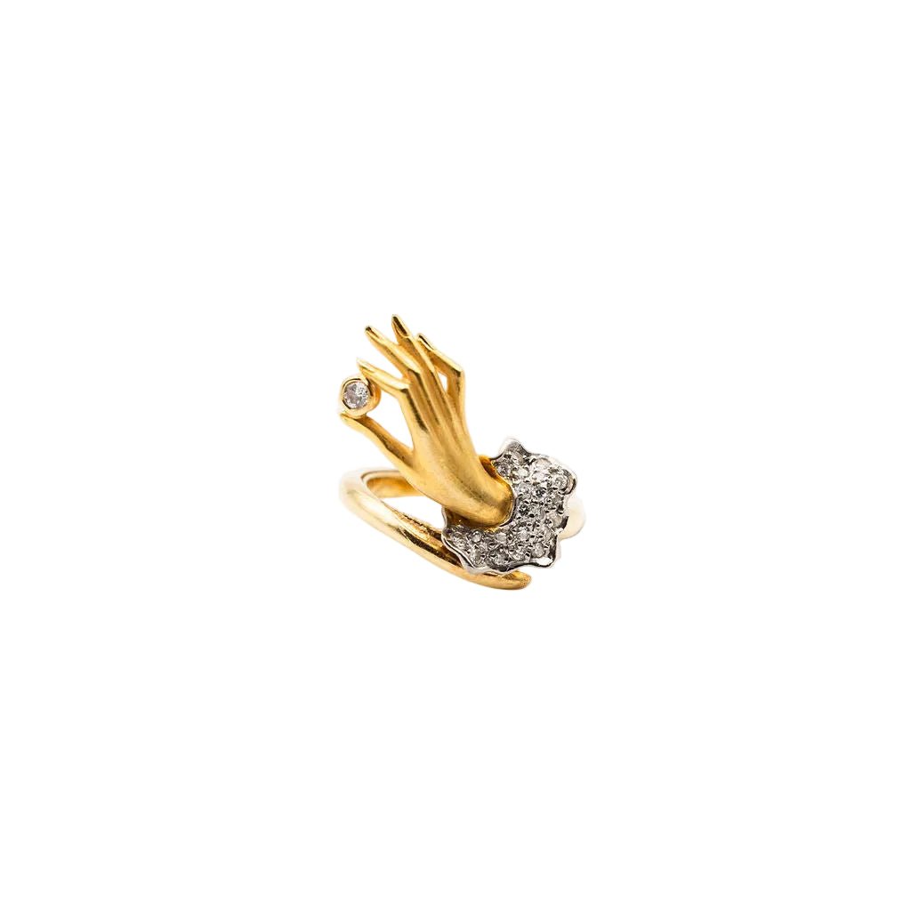 Bague CARRERA Y CARRERA "Bonadea" en or jaune et diamants - Castafiore