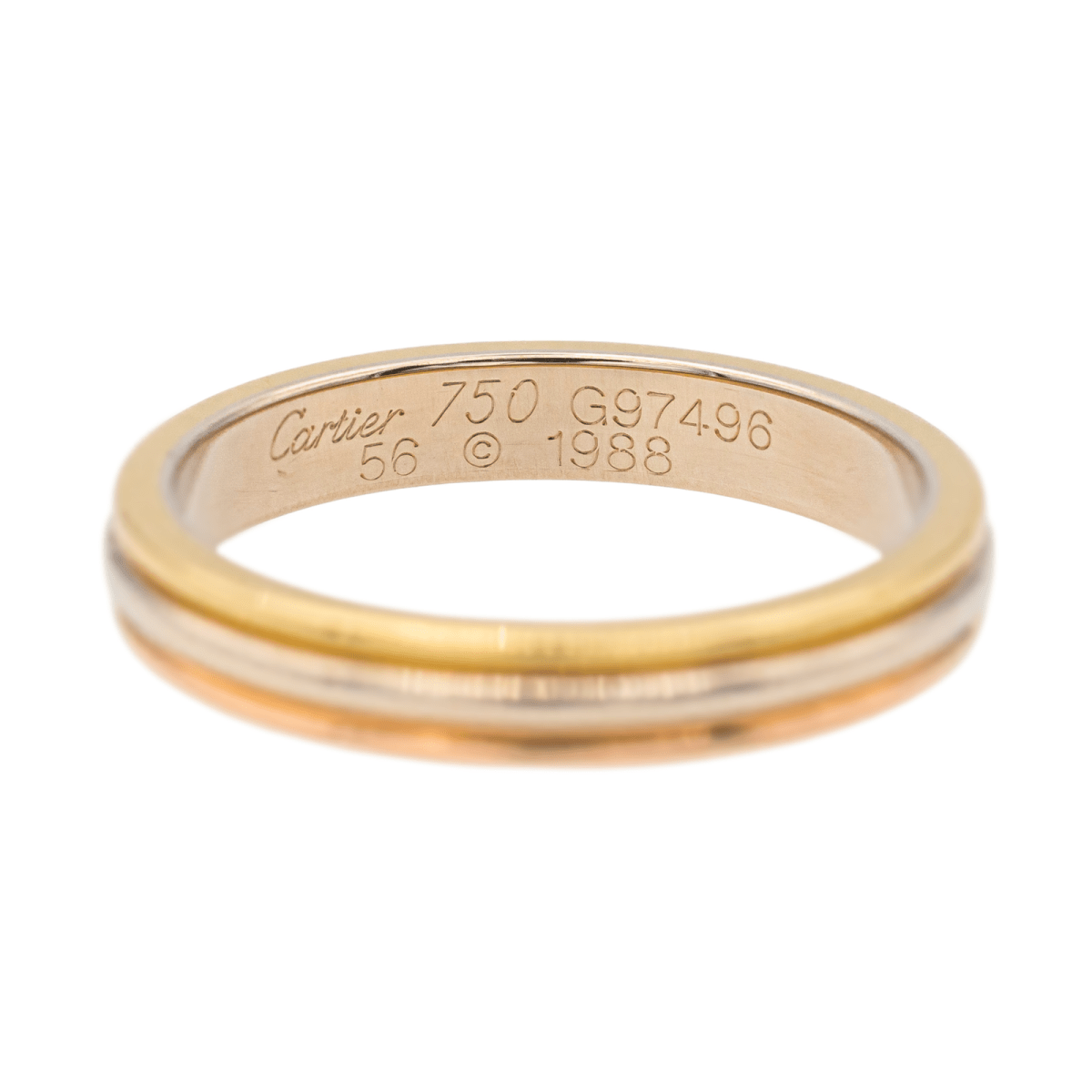 Bague CARTIER Alliance en or jaune, rose et blanc - Castafiore
