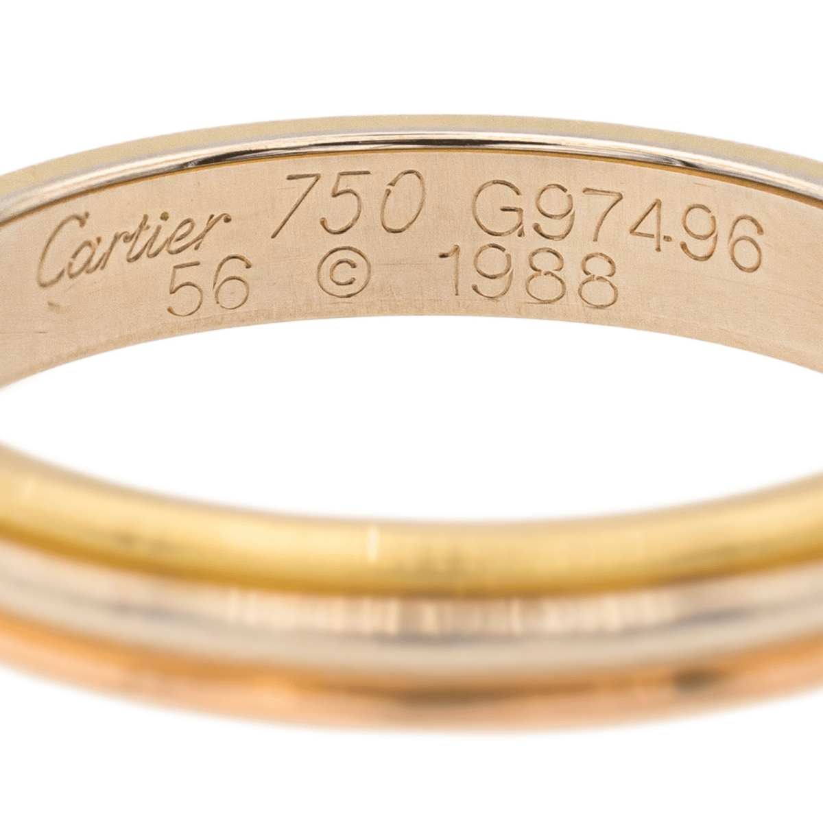 Bague CARTIER Alliance en or jaune, rose et blanc - Castafiore