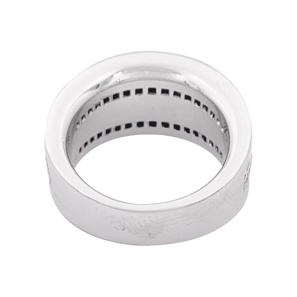Bague CARTIER "Barrette" en or blanc et diamants - Castafiore