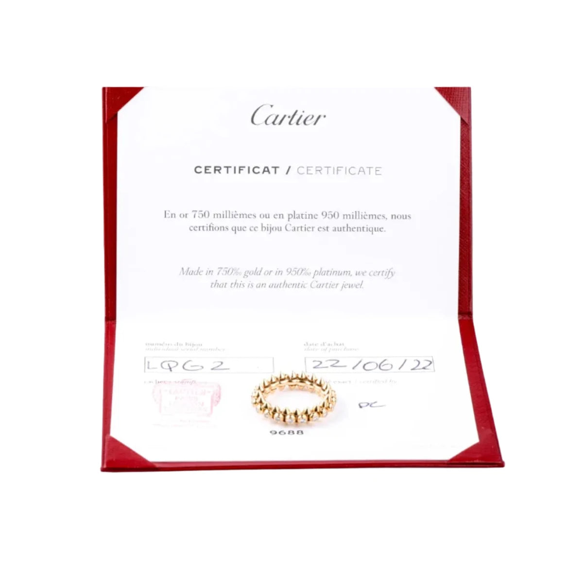 Bague CARTIER "Clash" en or rose et diamants - Castafiore