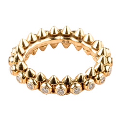 Bague CARTIER "Clash" en or rose et diamants - Castafiore