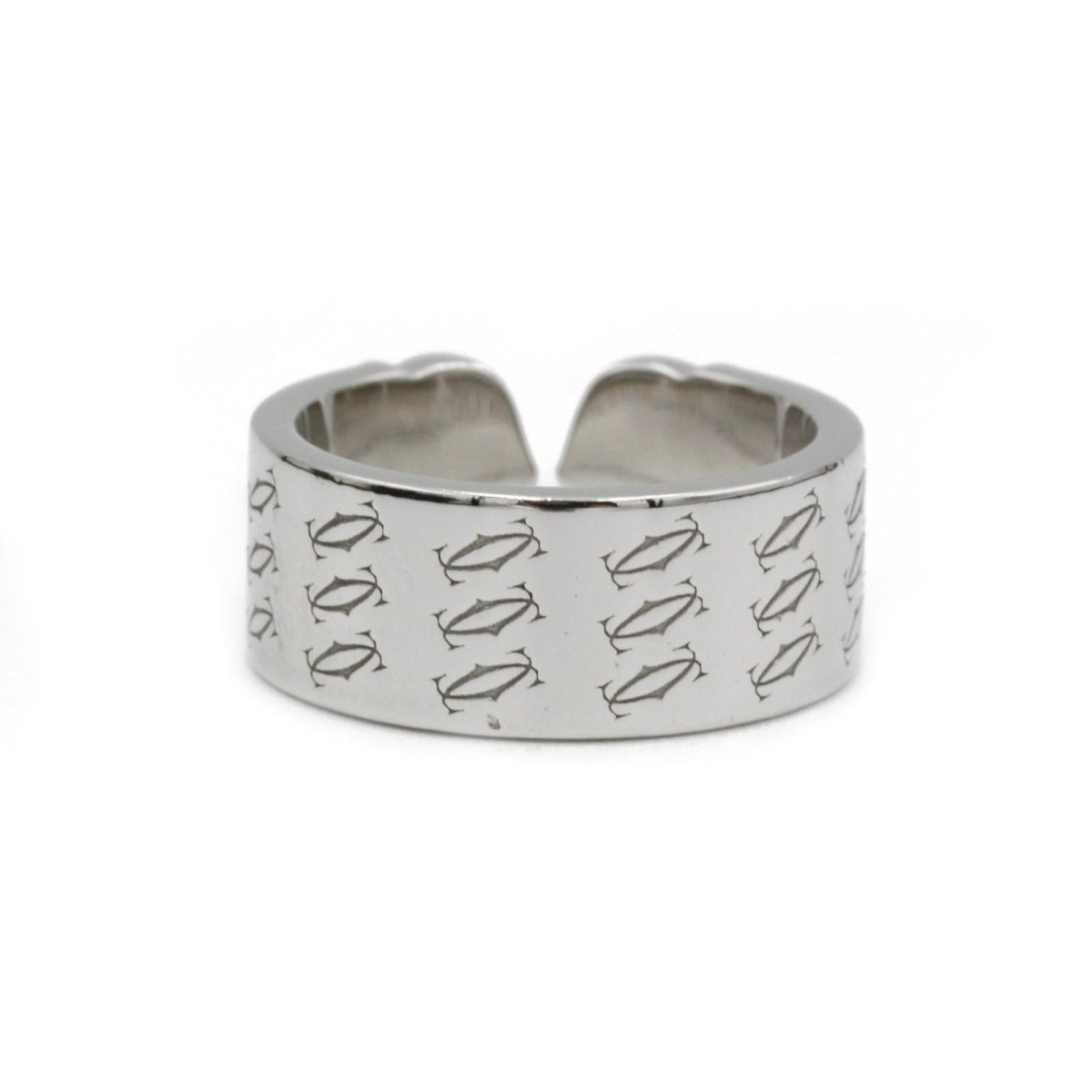 Bague CARTIER Double C en or blanc - Castafiore