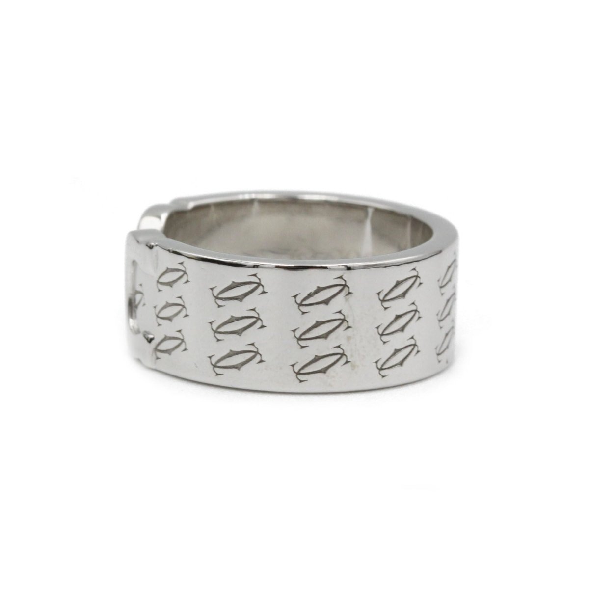 Bague CARTIER Double C en or blanc - Castafiore