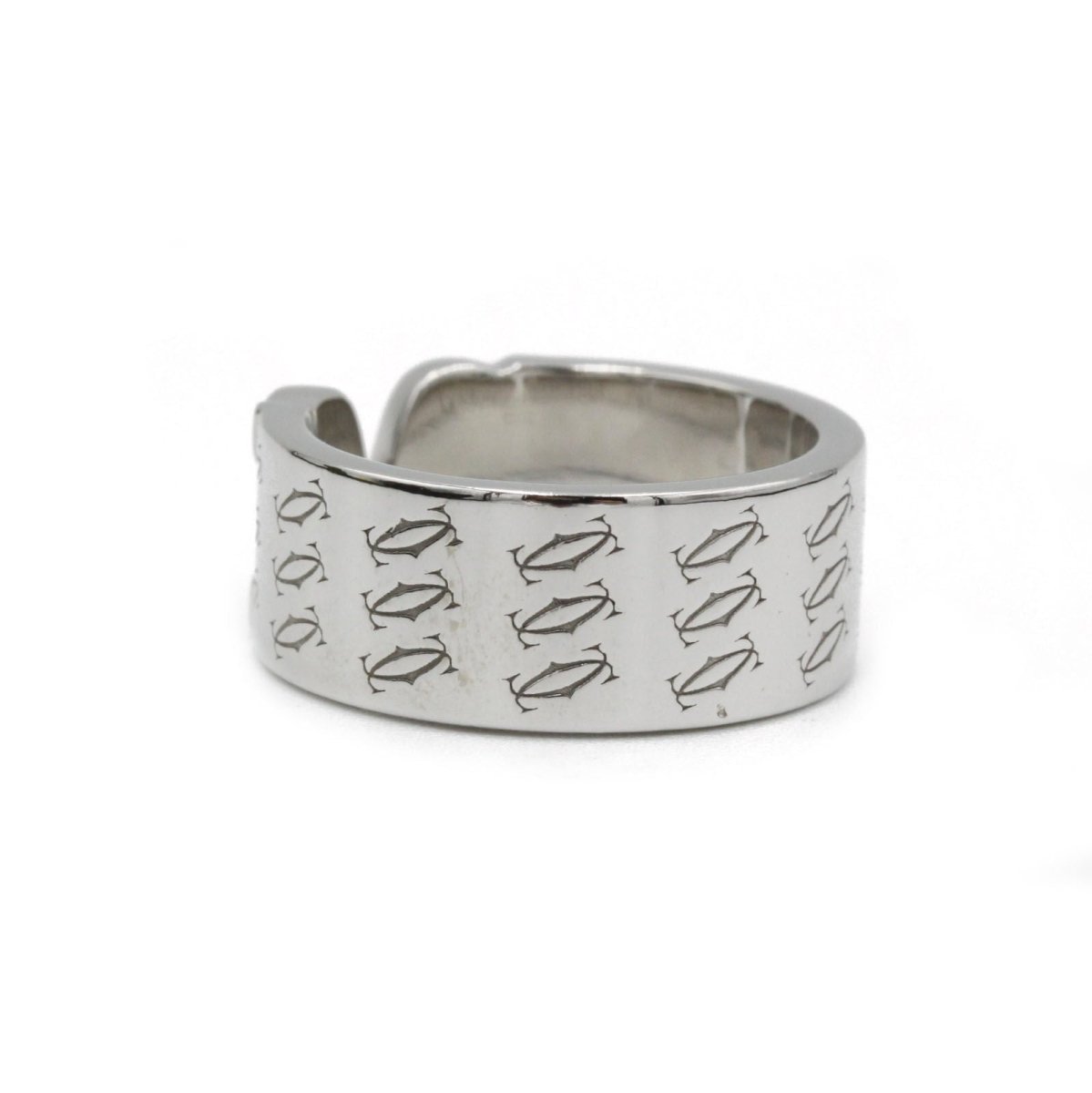 Bague CARTIER Double C en or blanc - Castafiore
