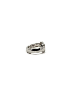 Bague CARTIER "Double C" en or blanc et diamants - Castafiore