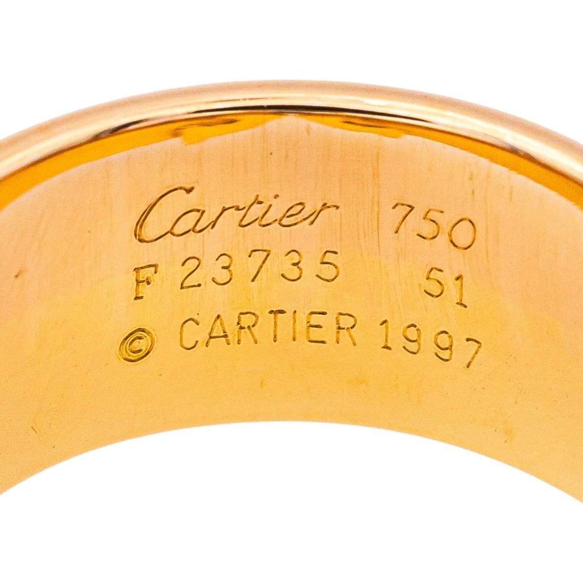 Bague CARTIER, " Double C" en or jaune, blanc et rose - Castafiore