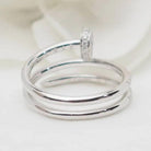 Bague CARTIER "Juste un Clou" en or blanc et diamant - Castafiore