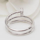 Bague CARTIER "Juste un Clou" en or blanc et diamant - Castafiore