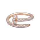 Bague CARTIER "Juste Un Clou" en or rose et diamant - Castafiore