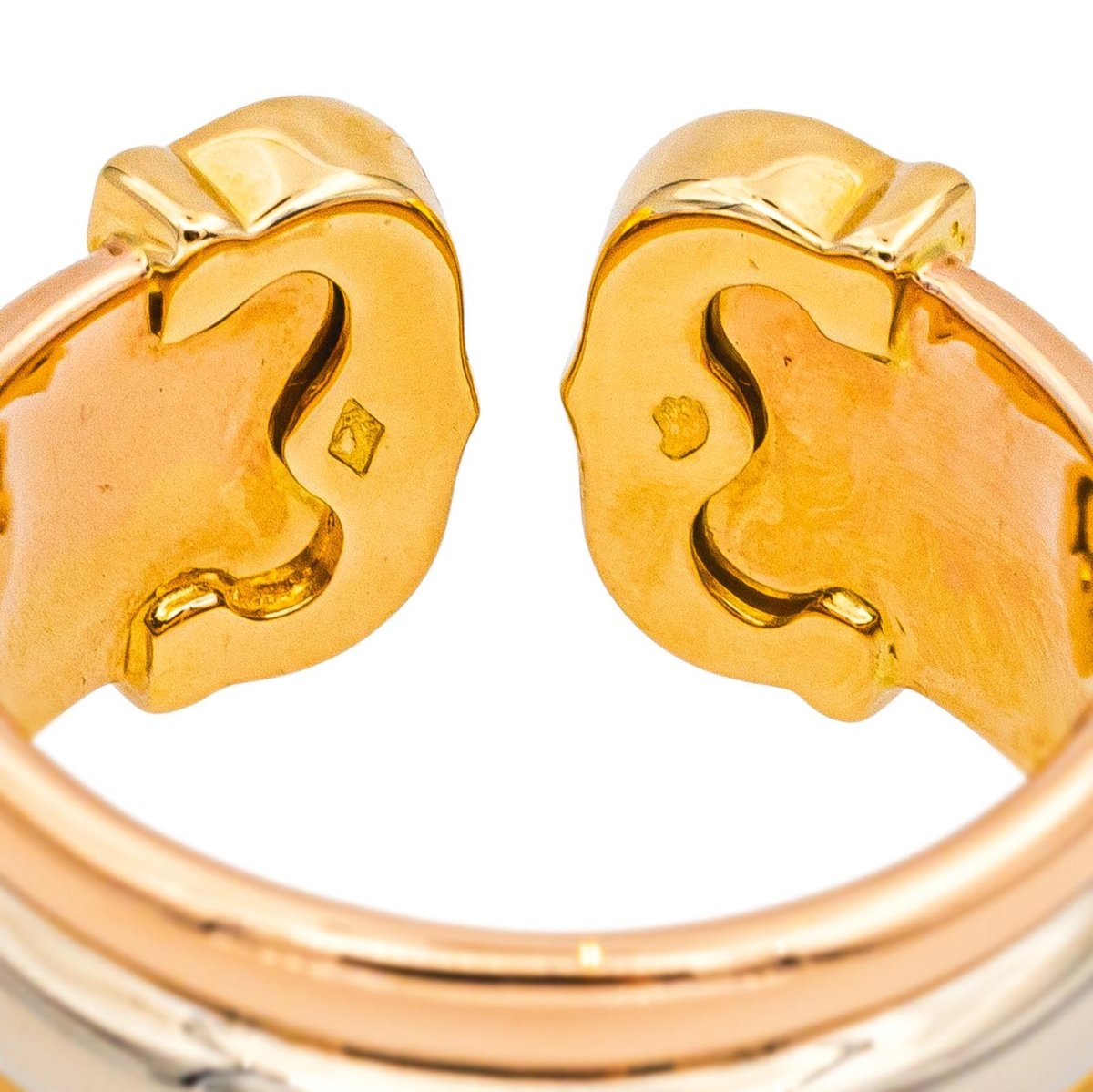 Bague CARTIER "Large" en or jaune, blanc, or rose et diamants - Castafiore