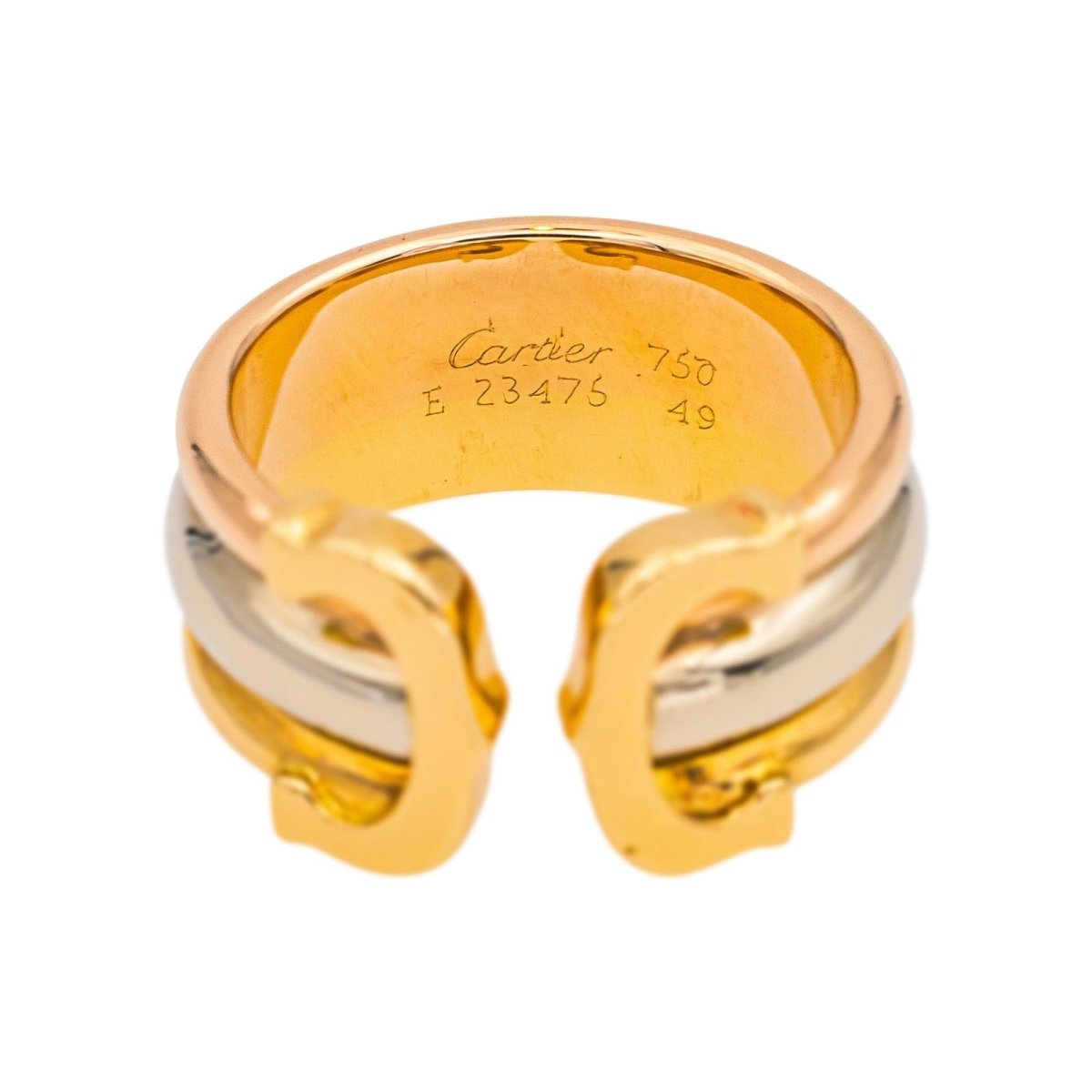 Bague CARTIER "Large" en or jaune, or blanc et or rose - Castafiore