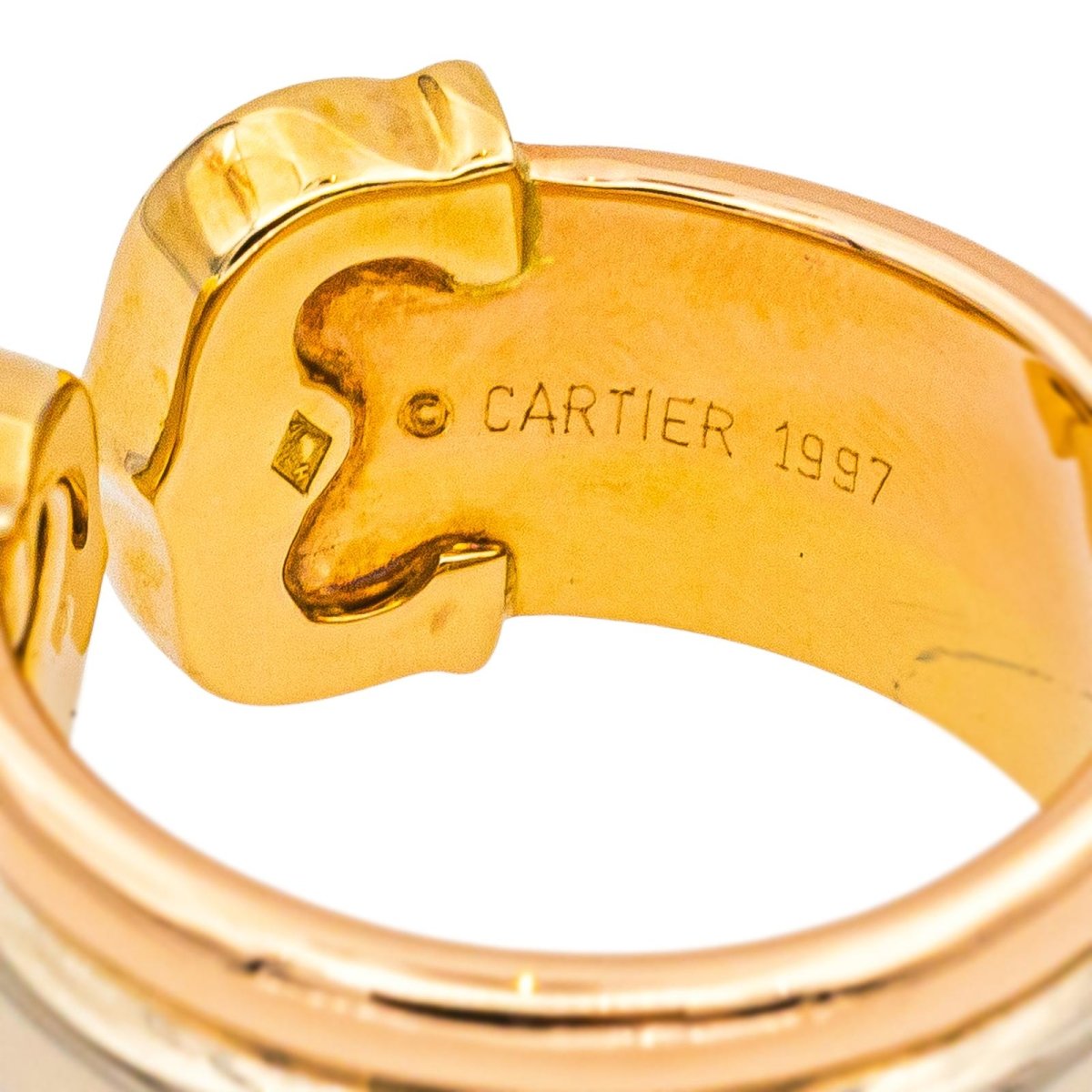 Bague CARTIER "Large" en or jaune, or blanc et or rose - Castafiore