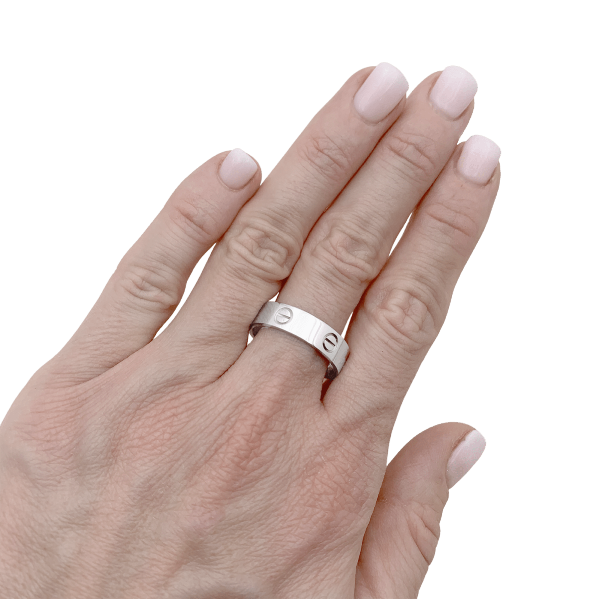 Bague CARTIER, "Love Classique" en or blanc - Castafiore