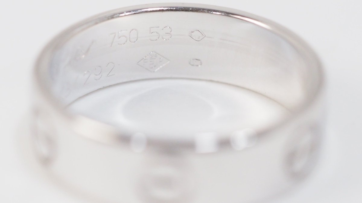 Bague CARTIER Love en or blanc - Castafiore