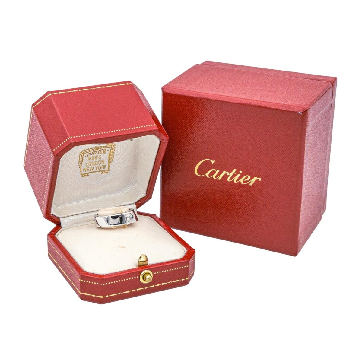 Bague CARTIER "Love" en or blanc et diamant - Castafiore
