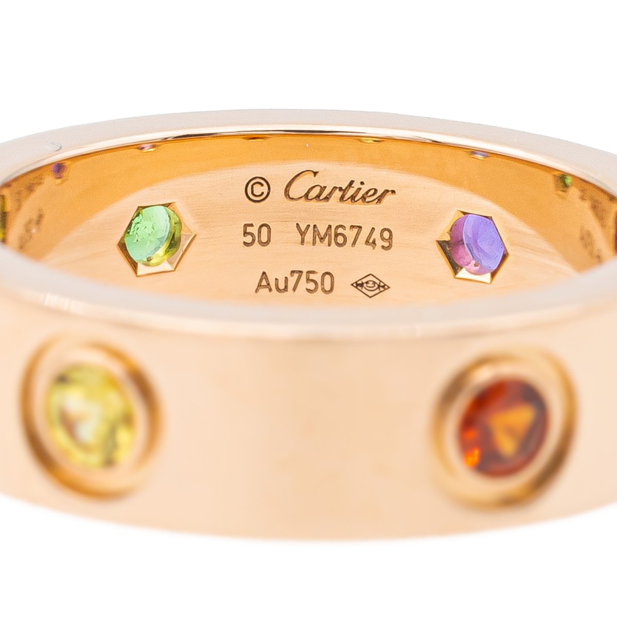 Love Cartier Ringe CARTIER “Love” Ring In Pink Gold And Sapphire