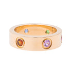 Bague CARTIER "Love" en or rose et saphir, grenat et améthyste - Castafiore