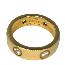 Bague CARTIER Love grand modèle en or jaune et diamants - Castafiore