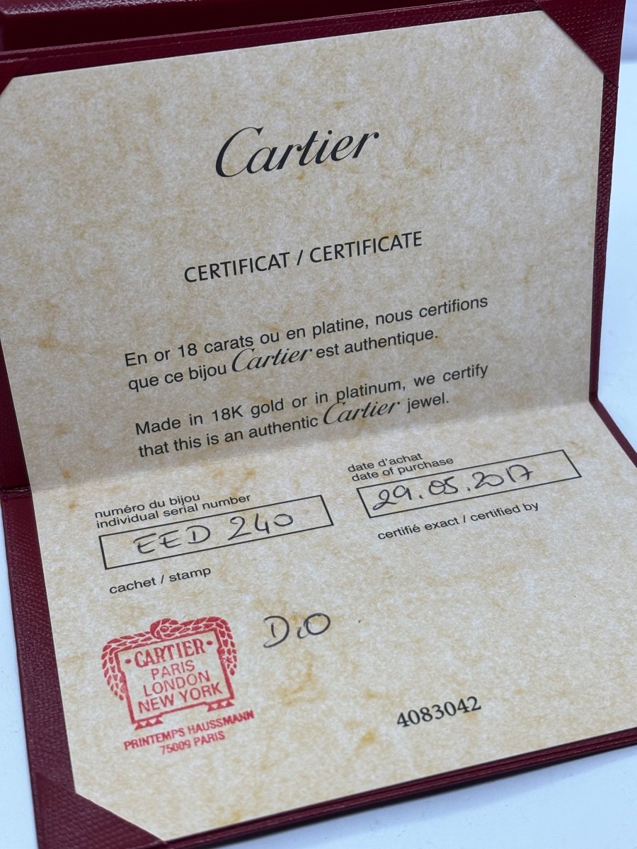 Bague Cartier Love moyen modèle or rose - Castafiore