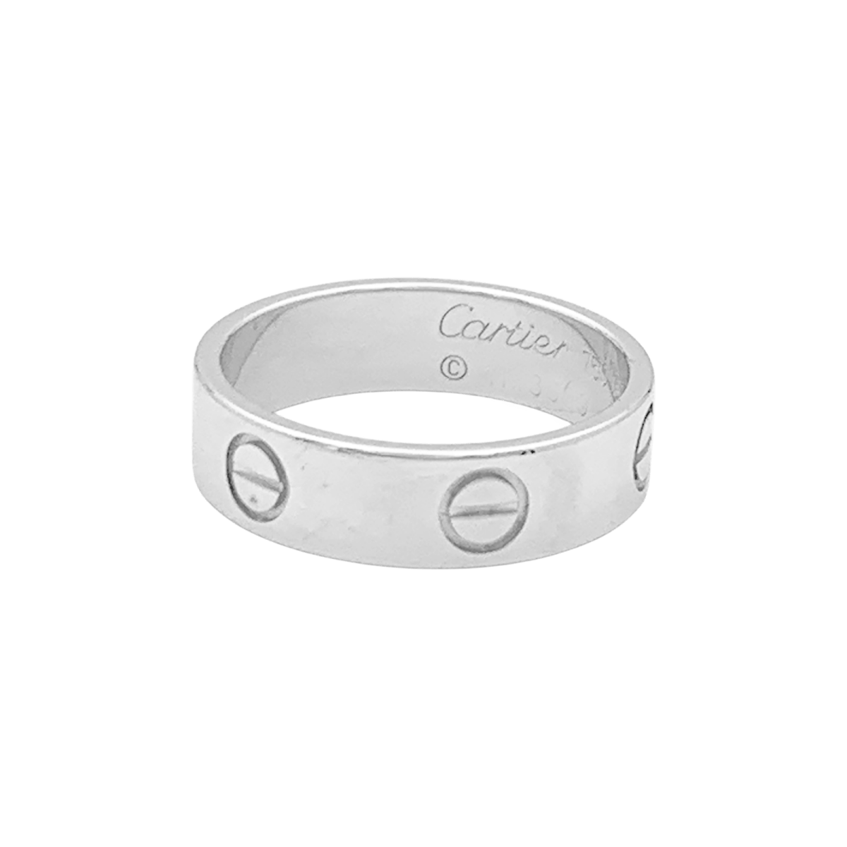 Bague CARTIER Love petit modèle en or blanc et diamant - Castafiore