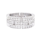 Bague CARTIER "Maillon Panthère" en or blanc et diamants - Castafiore