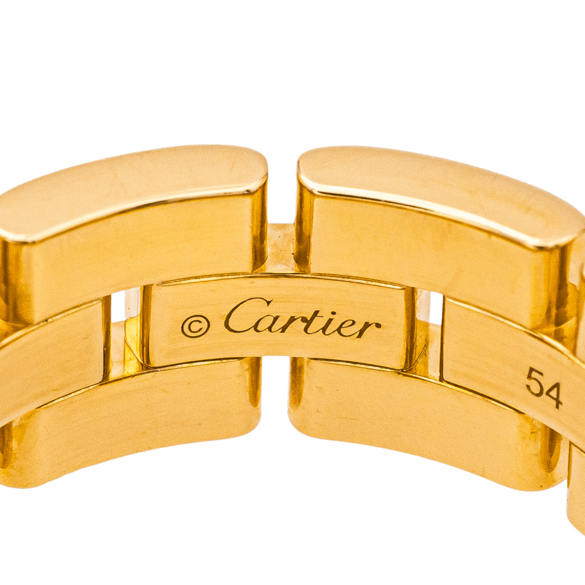 Bague Cartier, "Maillon Panthère" en or jaune - Castafiore