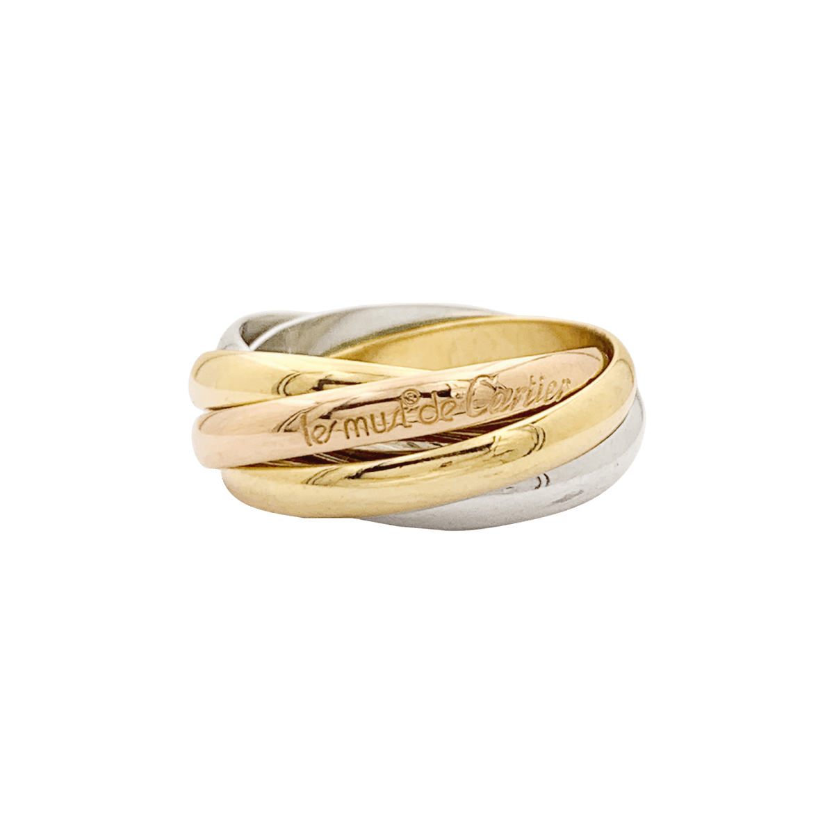 Bague Cartier, "Must de Cartier 5 anneaux", 3 ors. - Castafiore