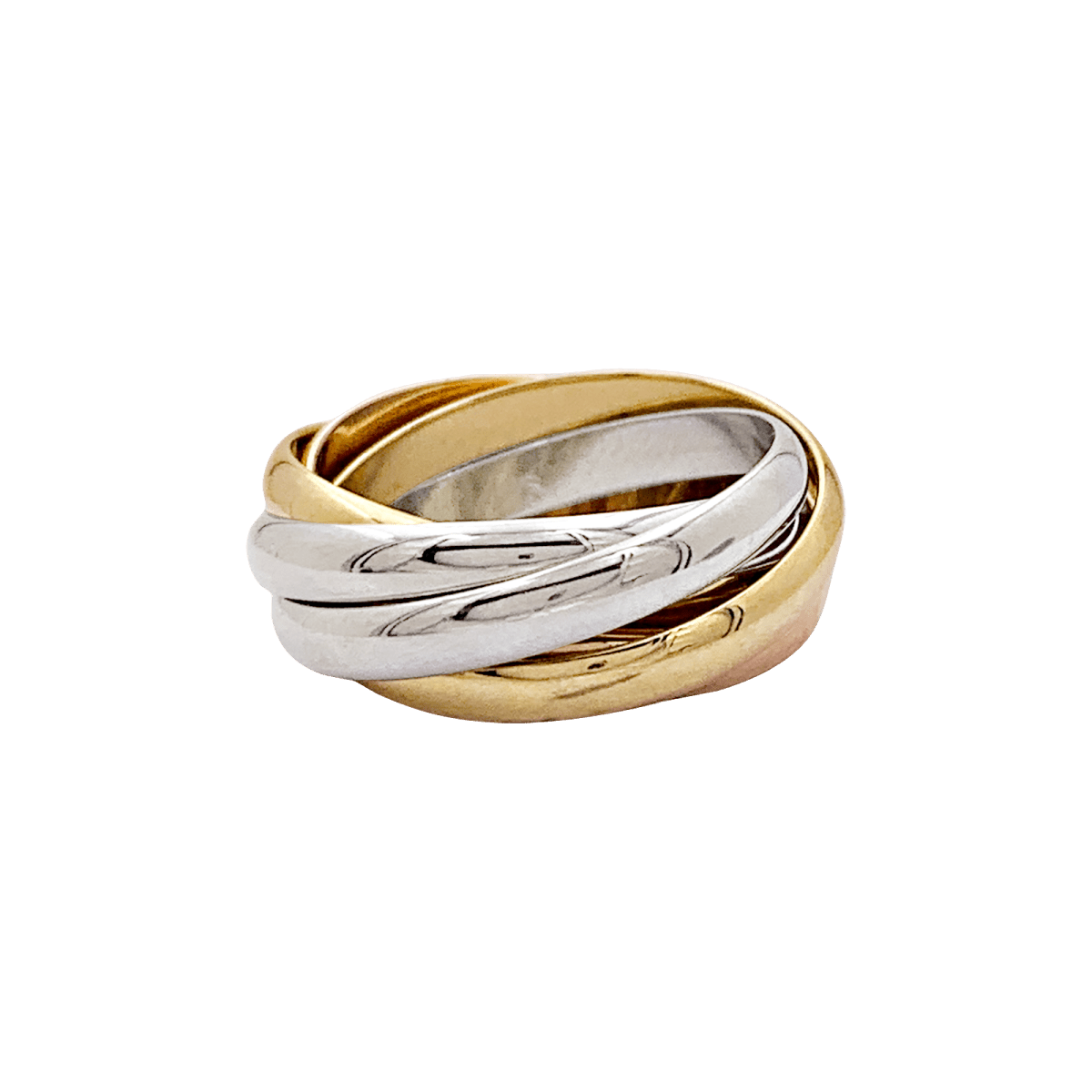 Bague Cartier, "Must de Cartier 5 anneaux", 3 ors. - Castafiore
