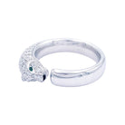 Bague Cartier, "Panthère de Cartier", or blanc, diamants - Castafiore