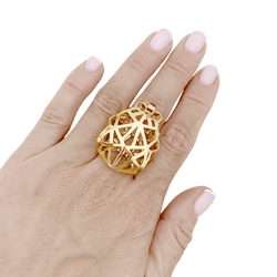 Bague CARTIER Panthère en or jaune tsavorites onyx - Castafiore