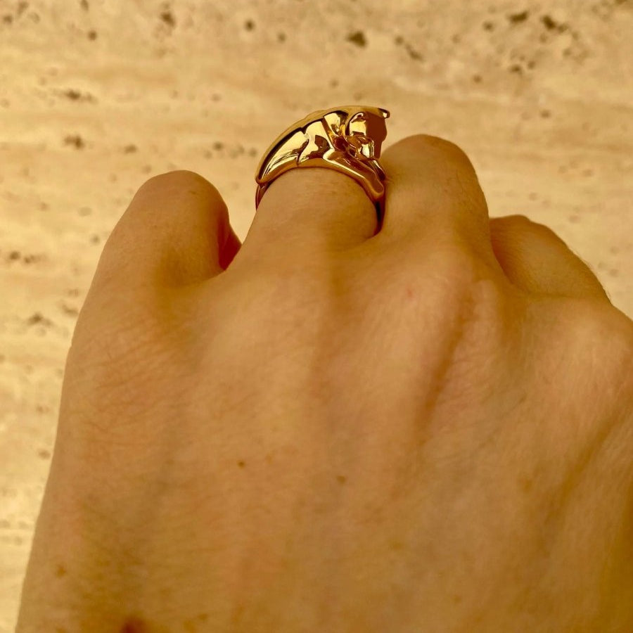 Necklace Bague Cartier Homme Panthère Gold Ring Bague Panthère
