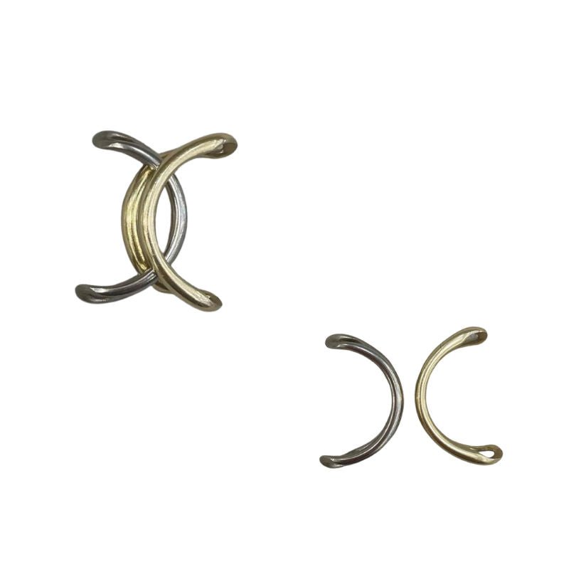 Bague CARTIER "Puzzle" en or jaune et or blanc - Castafiore