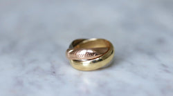 Bague Cartier Trinity 3 Ors Grand Modèle Taille 52 - Castafiore