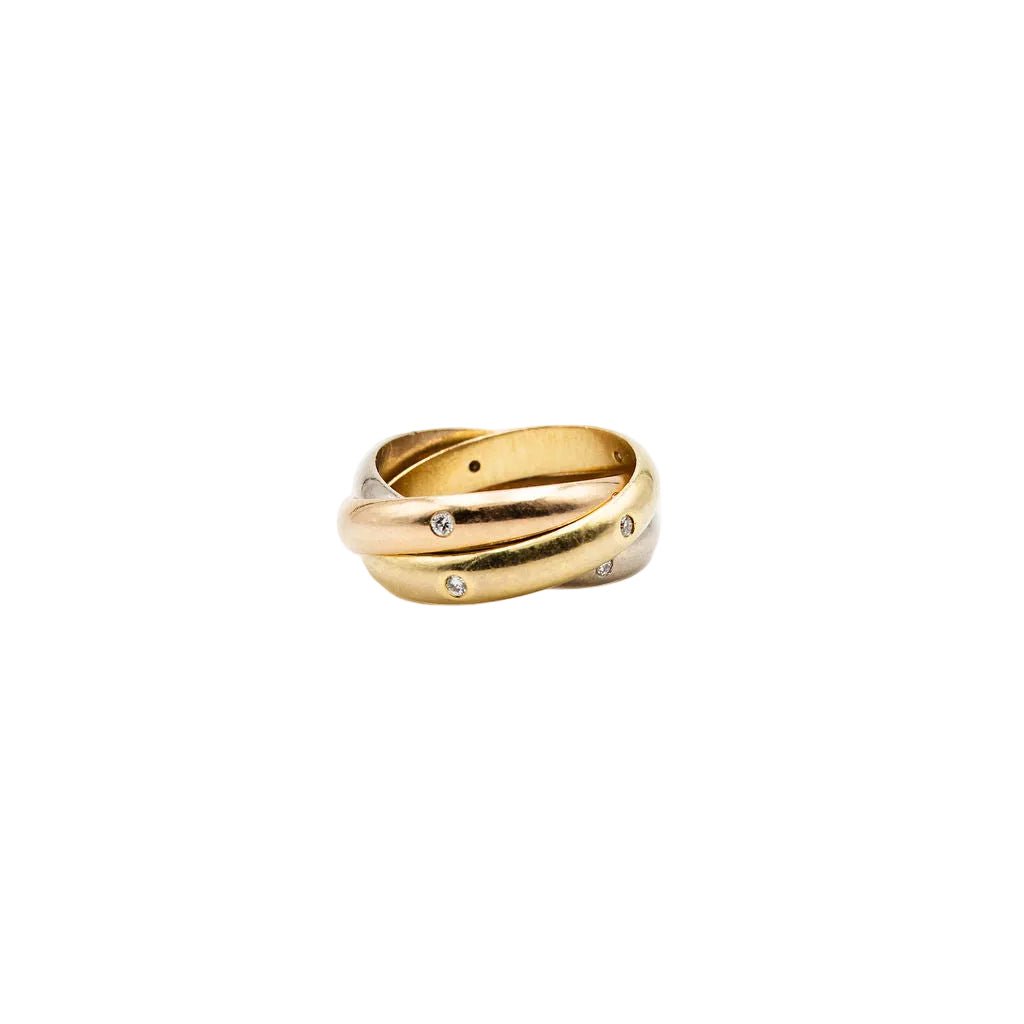 Bague CARTIER "Trinity" en 3 ors et diamants - Castafiore