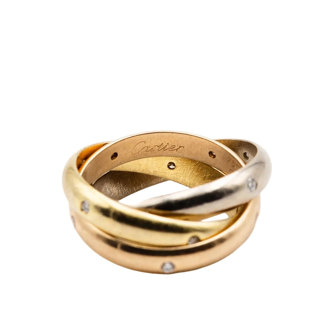 Bague CARTIER "Trinity" en 3 ors et diamants - Castafiore