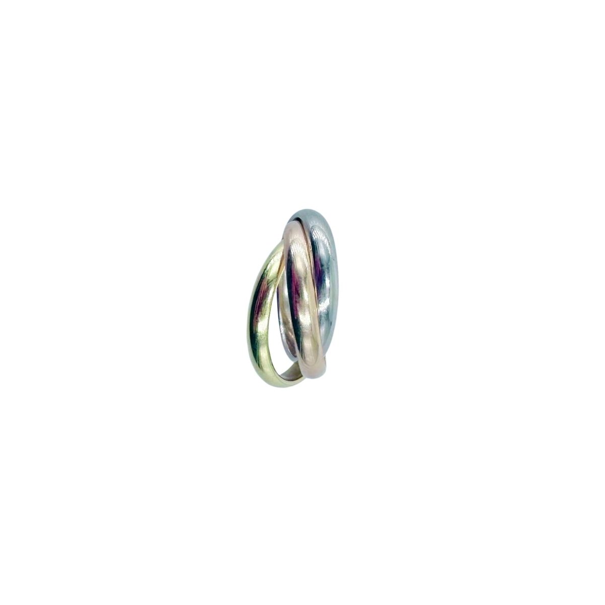 Bague CARTIER "Trinity" en or blanc, or jaune et or rose - Castafiore